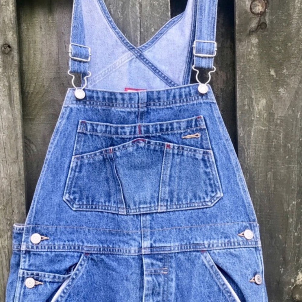 Vintage denim overalls